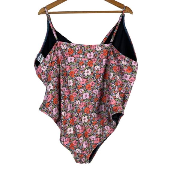 J Crew Liberty Fabrics Plunge One Piece Swimsuit in Meadow Song Size 22 NEW - Picture 6 of 9